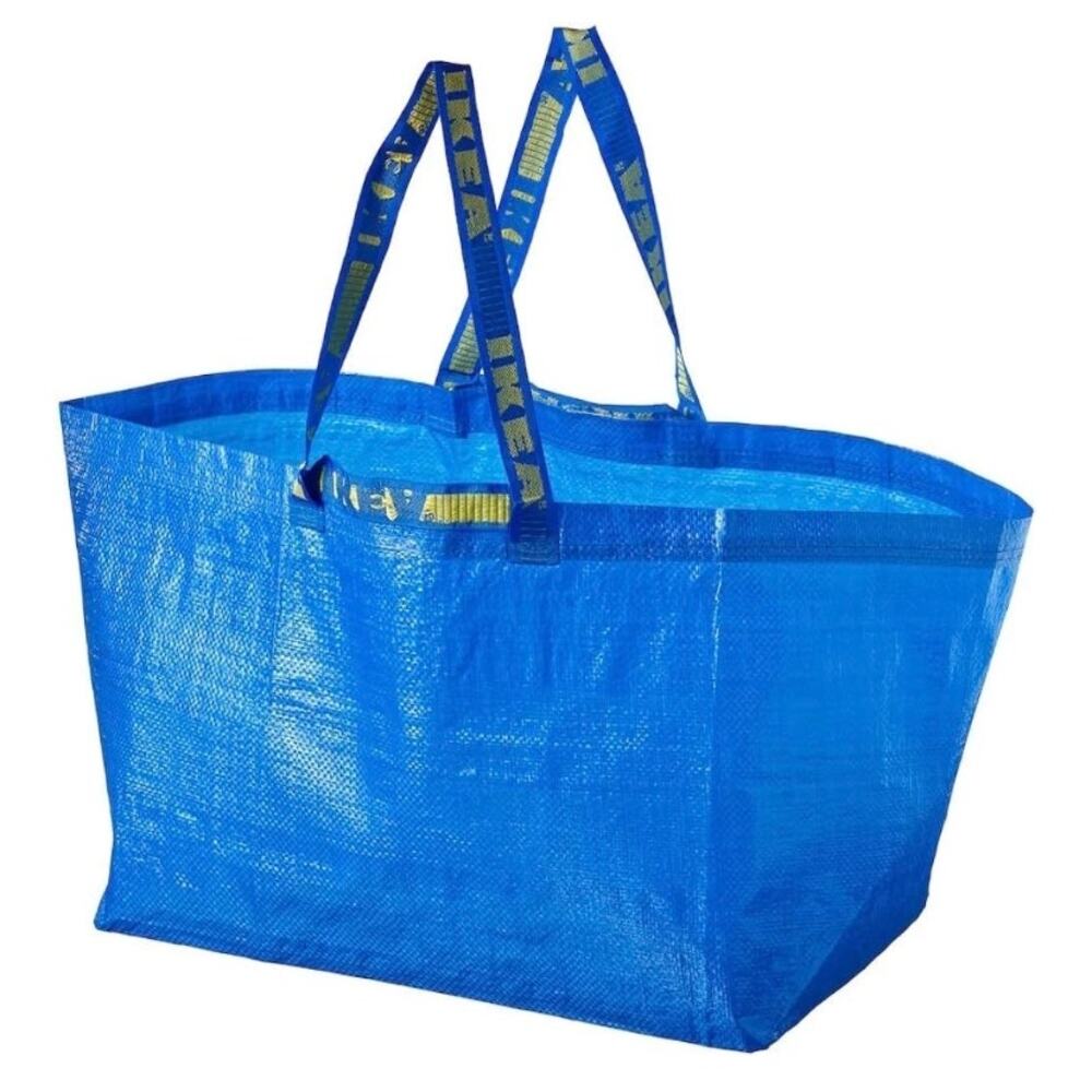 IKEA FRAKTA Carrier bag, large, blue - Set of 2 (NWOT)